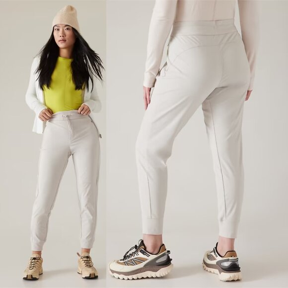 Athleta HEADLANDS HYBRID MID RISE JOGGER PULL ON SIZE 16 HIKING WALKING CASUAL - Picture 2 of 16